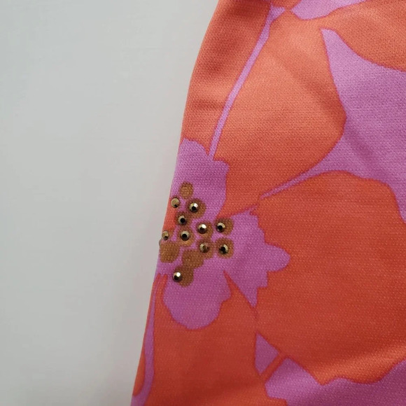 Express Women's Vintage Coral Purple Silk Blend Funky Retro Belted‎ Kilt Skirt 2 - Picture 2 of 6